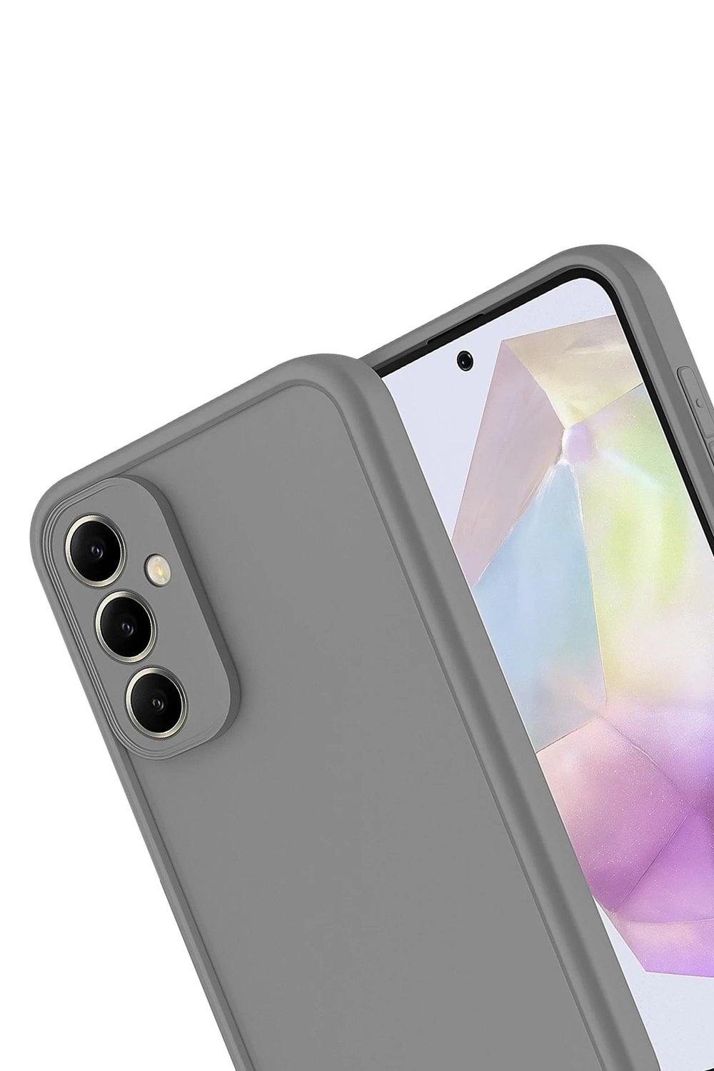 Mey İthalat®  Samsung Galaxy A56 Kılıf Viera Silikon - Gri