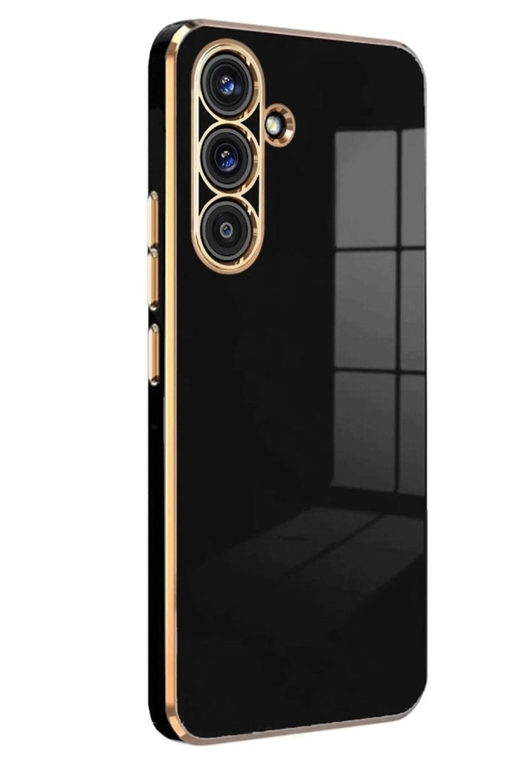 Mey İthalat®  Samsung Galaxy A56 Kılıf Volet Silikon - Siyah