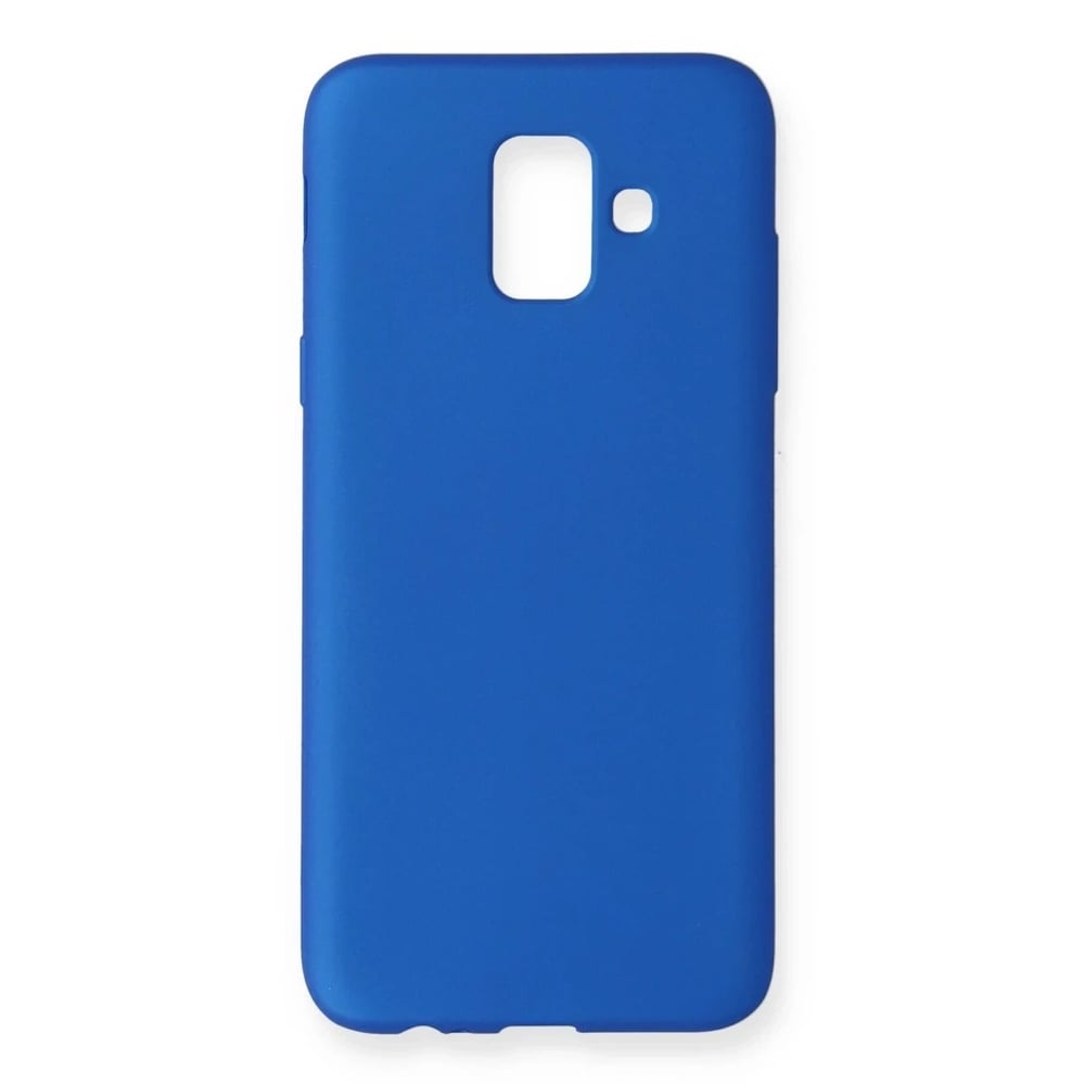 Mey İthalat®  Samsung Galaxy A6 2018 Kılıf First Silikon - Mavi
