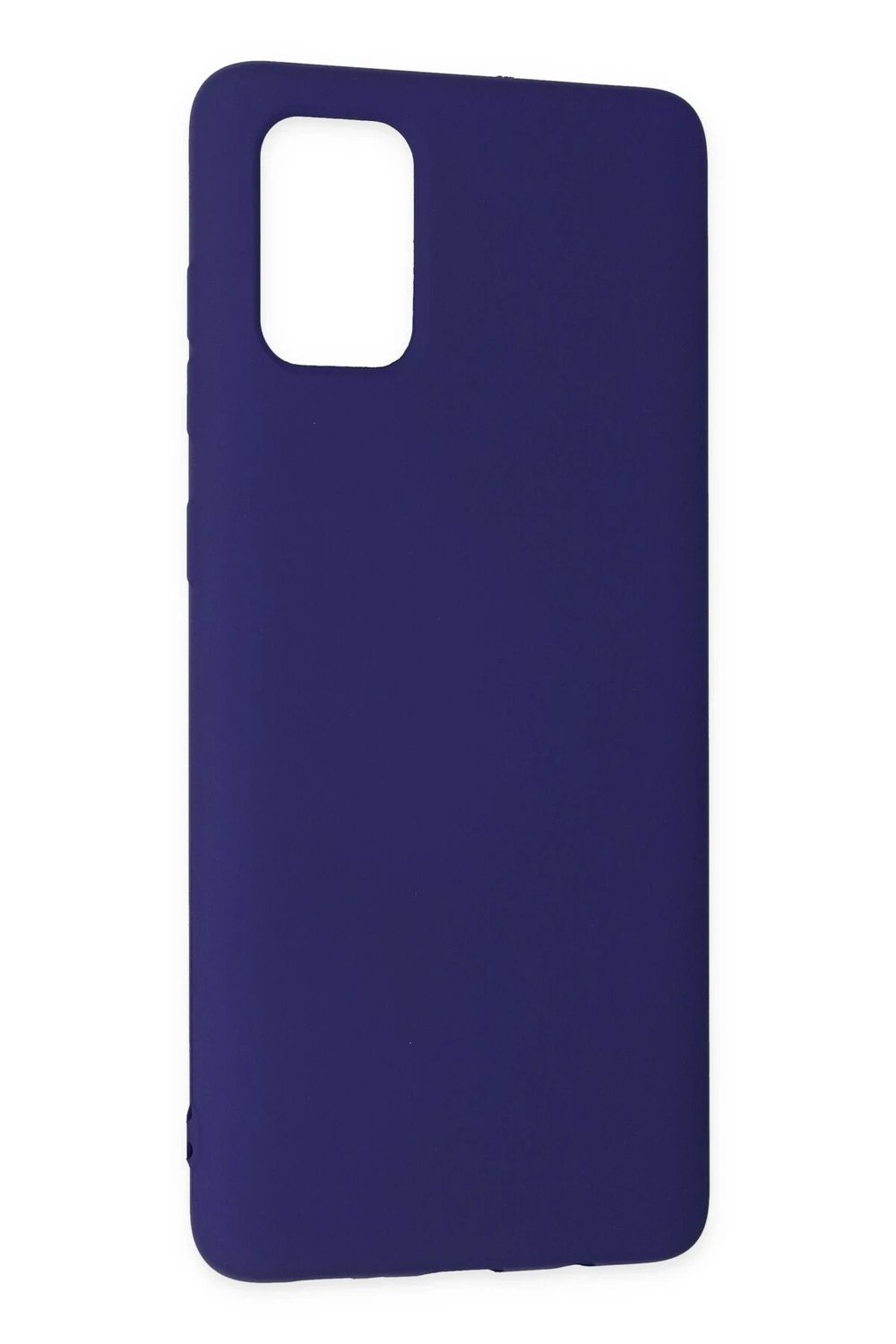 Mey İthalat®  Samsung Galaxy A71 Kılıf Nano içi Kadife Silikon - Mor