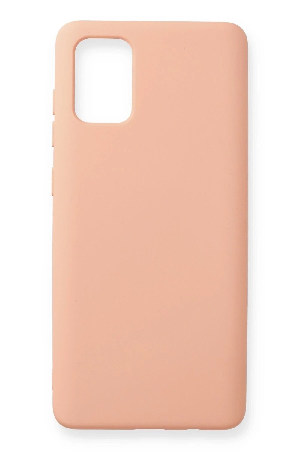 Mey İthalat®  Samsung Galaxy A71 Kılıf Nano içi Kadife Silikon - Pudra