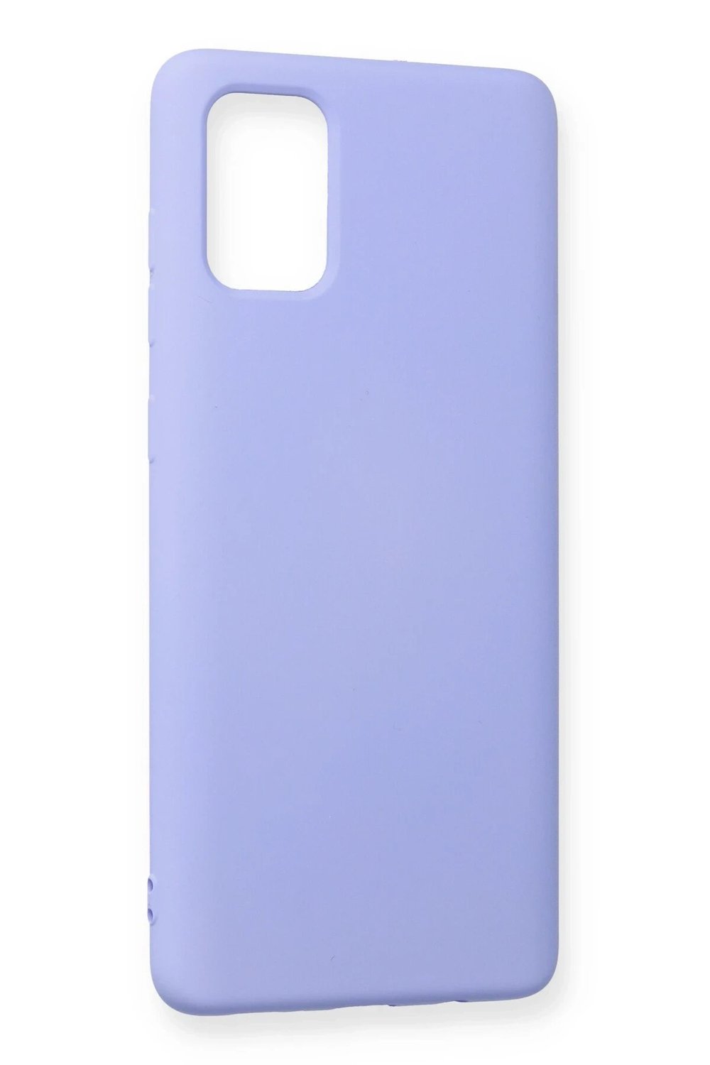Mey İthalat®  Samsung Galaxy A71 Kılıf Nano içi Kadife Silikon - Lila