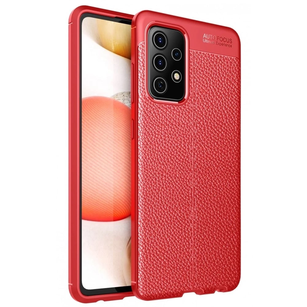 Mey İthalat®  Samsung Galaxy A72 Kılıf Auto Focus Kapak - Kırmızı