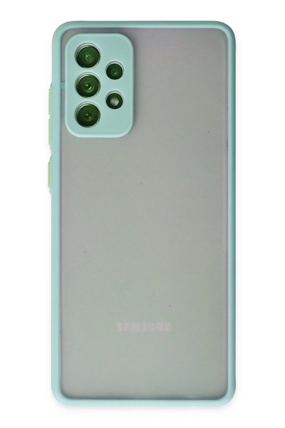 Mey İthalat®  Samsung Galaxy A72 Kılıf Montreal Silikon Kapak - Turkuaz