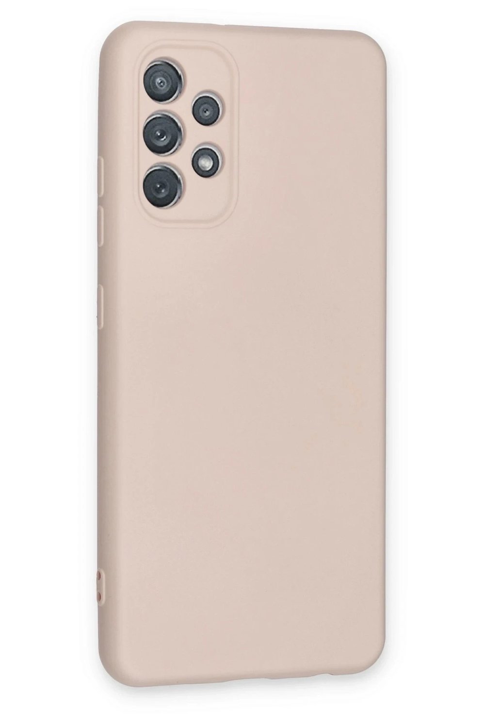 Mey İthalat®  Samsung Galaxy A72 Kılıf Nano içi Kadife Silikon - Pudra