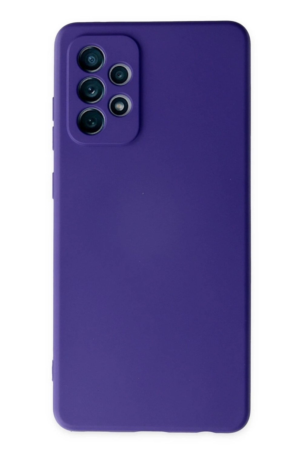 Mey İthalat®  Samsung Galaxy A72 Kılıf Nano içi Kadife Silikon - Mor