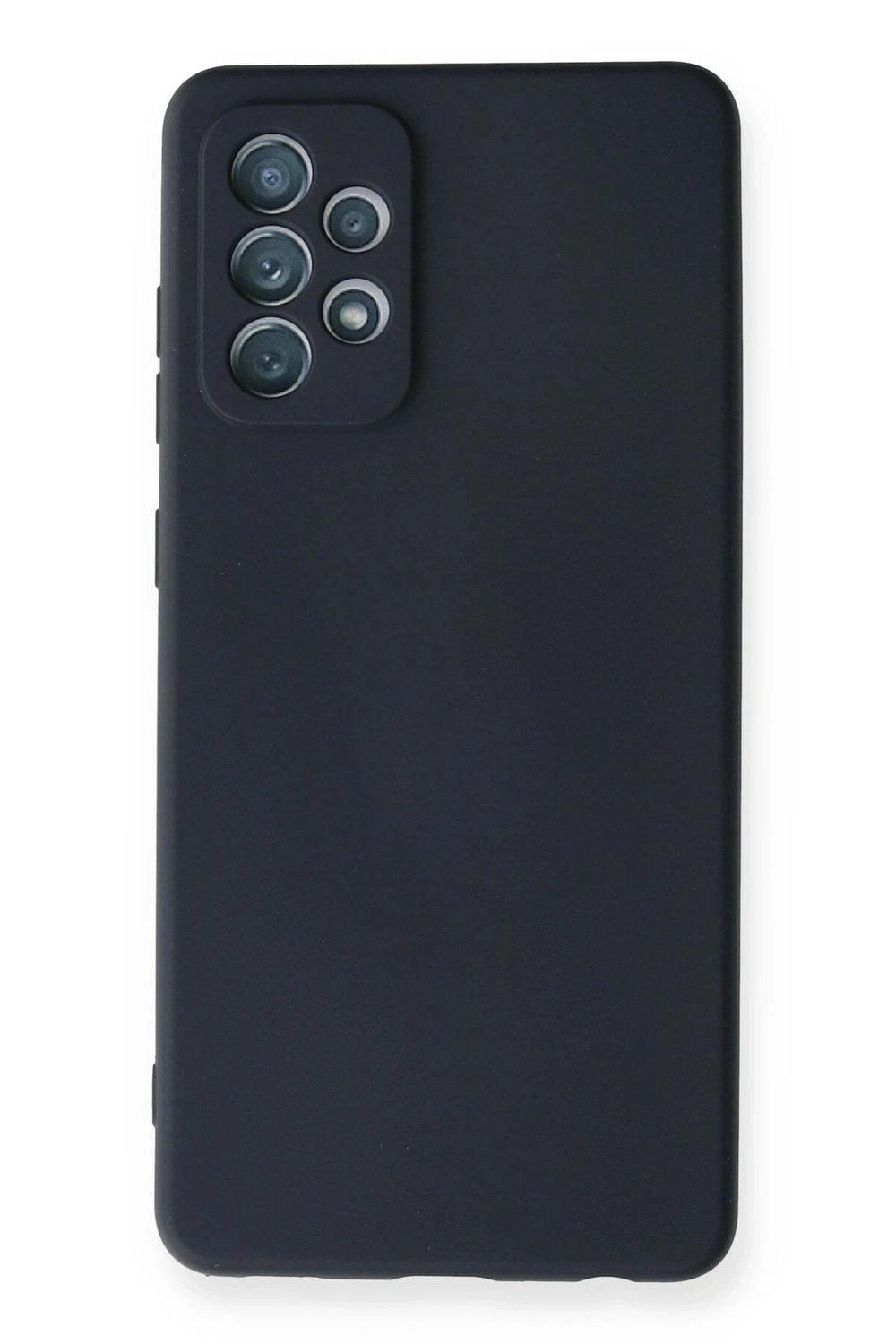 Mey İthalat®  Samsung Galaxy A72 Kılıf Nano içi Kadife Silikon - Lacivert