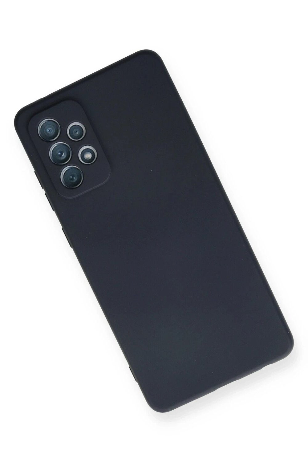Mey İthalat®  Samsung Galaxy A72 Kılıf Nano içi Kadife Silikon - Lacivert