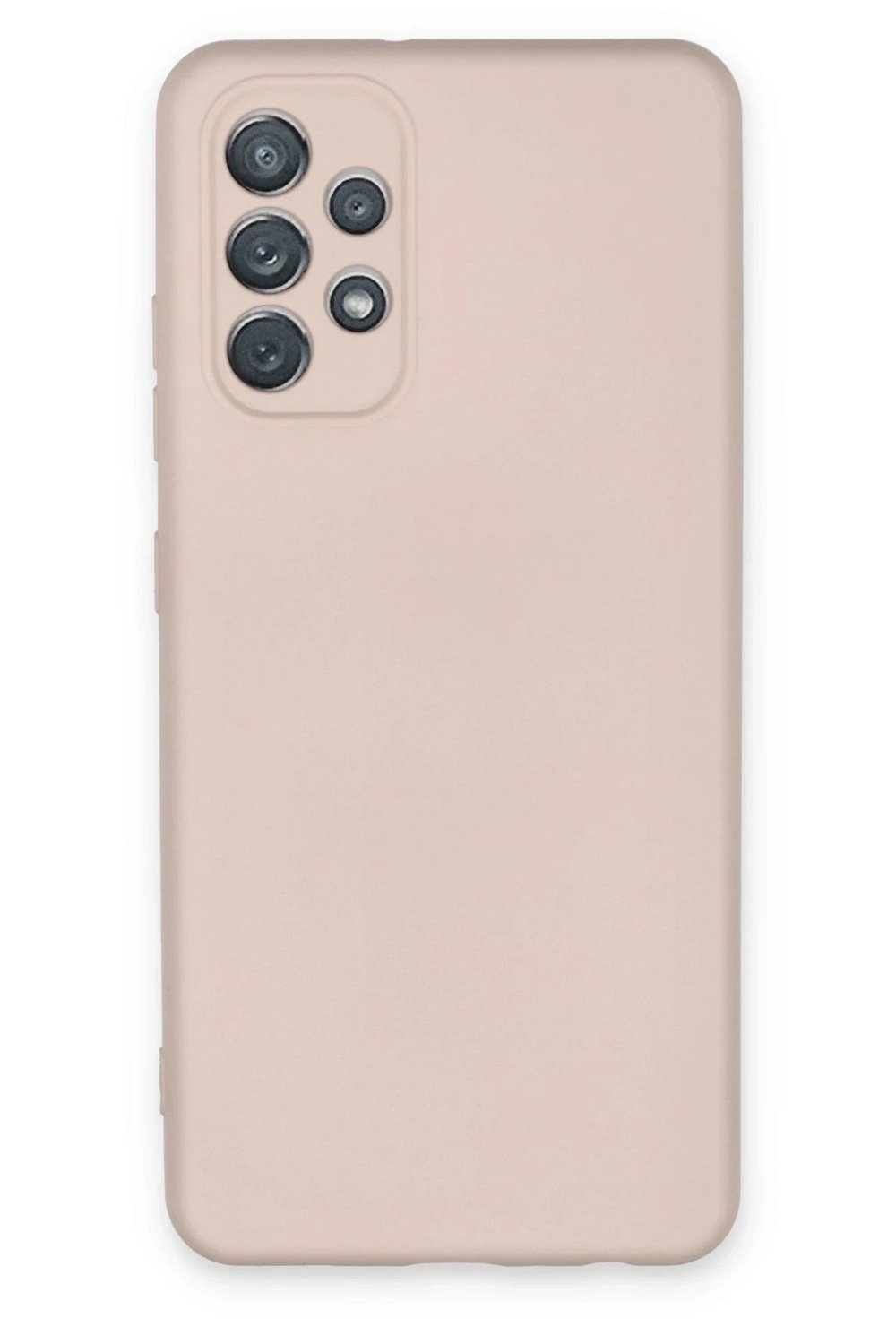 Mey İthalat®  Samsung Galaxy A72 Kılıf Nano içi Kadife Silikon - Pudra
