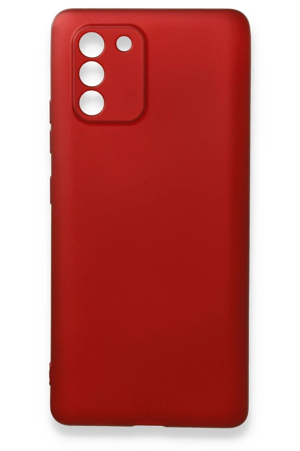 Mey İthalat®  Samsung Galaxy A91 / S10 Lite Kılıf First Silikon - Bordo