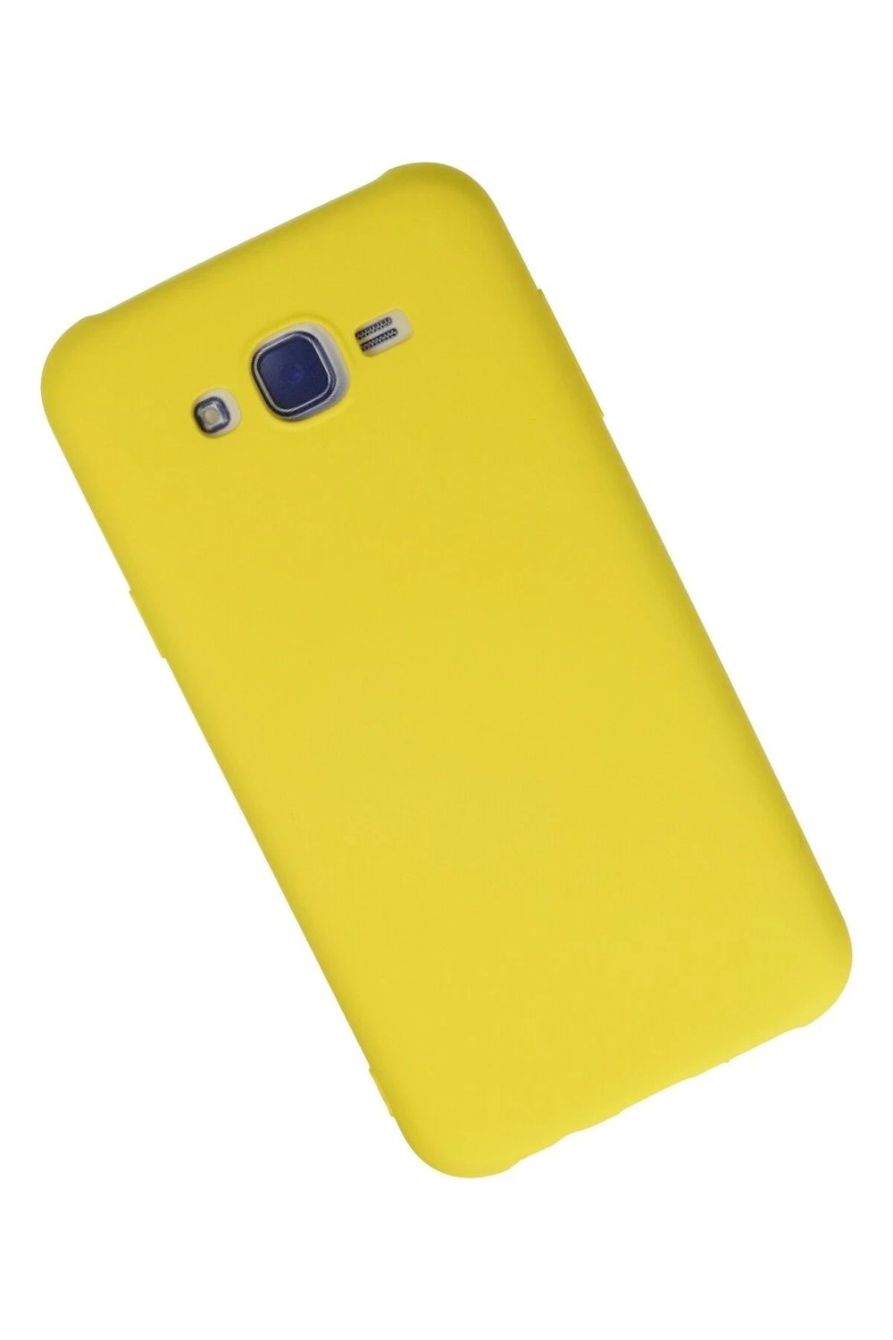 Mey İthalat®  Samsung Galaxy J7 Kılıf Nano içi Kadife Silikon - Sarı
