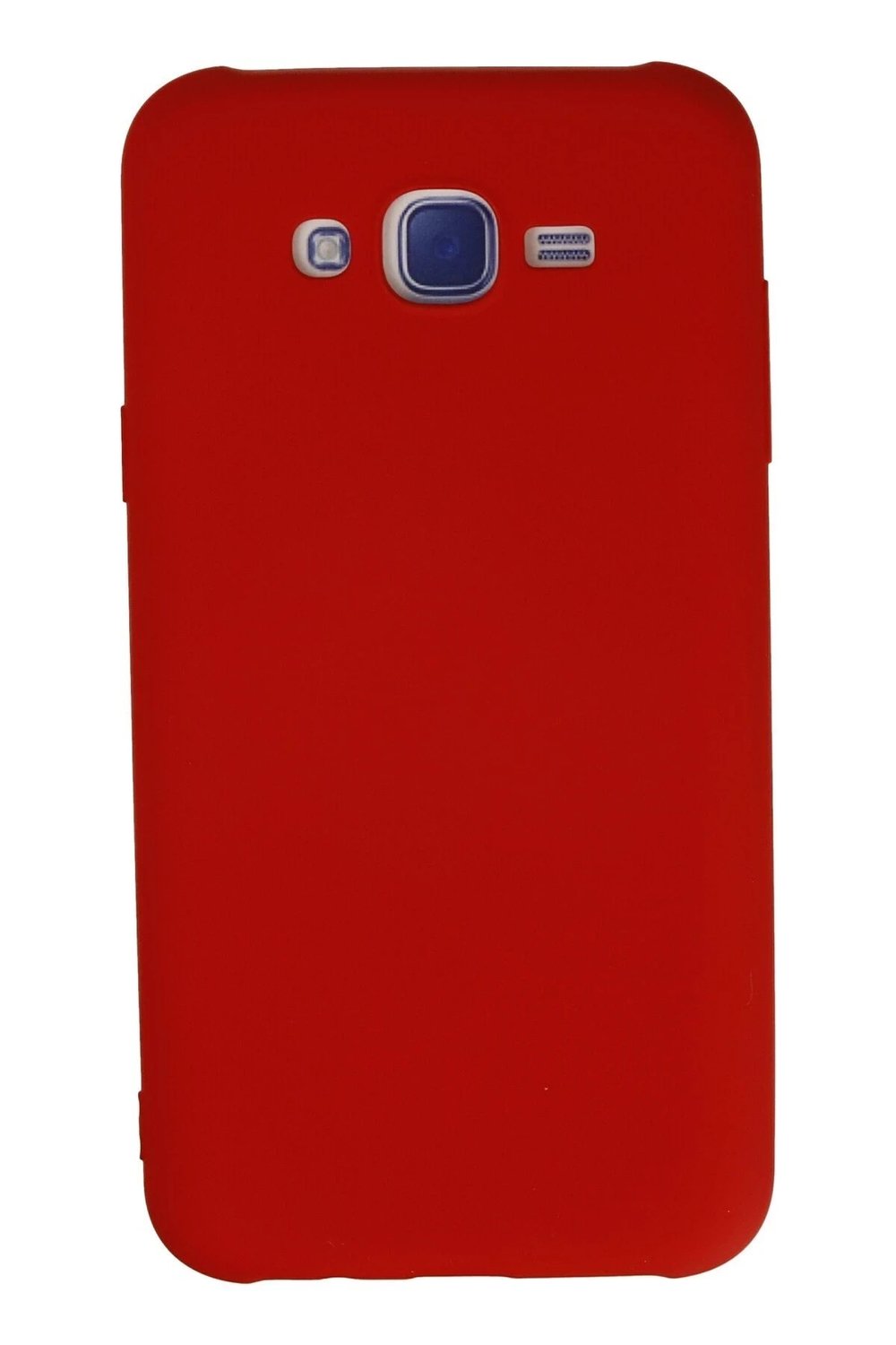Mey İthalat®  Samsung Galaxy J7 Kılıf Nano içi Kadife Silikon - Kırmızı