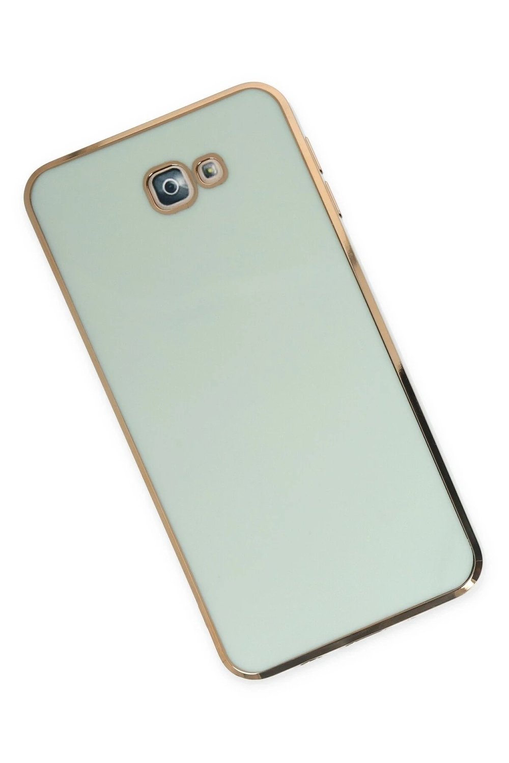 Mey İthalat®  Samsung Galaxy J7 Prime Kılıf Volet Silikon - Açık Yeşil