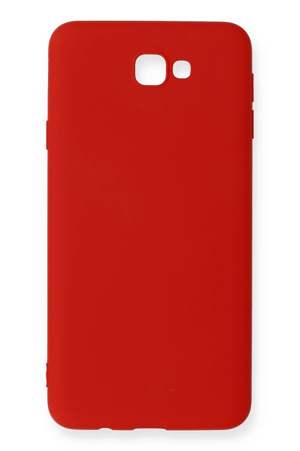 Mey İthalat®  Samsung Galaxy J7 Prime Kılıf Nano içi Kadife Silikon - Kırmızı