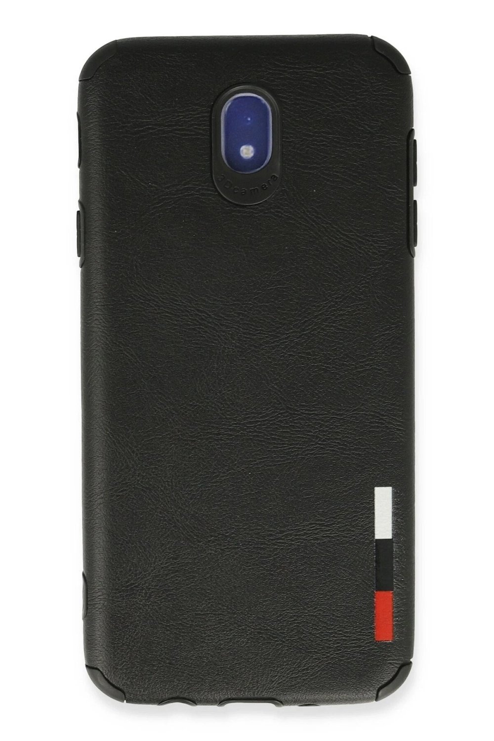 Mey İthalat®  Samsung Galaxy J7 Pro / J730 Kılıf Loop Deri Silikon - Siyah