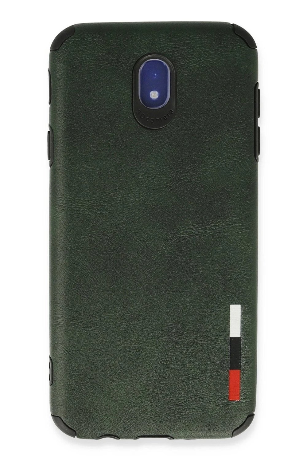 Mey İthalat®  Samsung Galaxy J7 Pro / J730 Kılıf Loop Deri Silikon - Yeşil