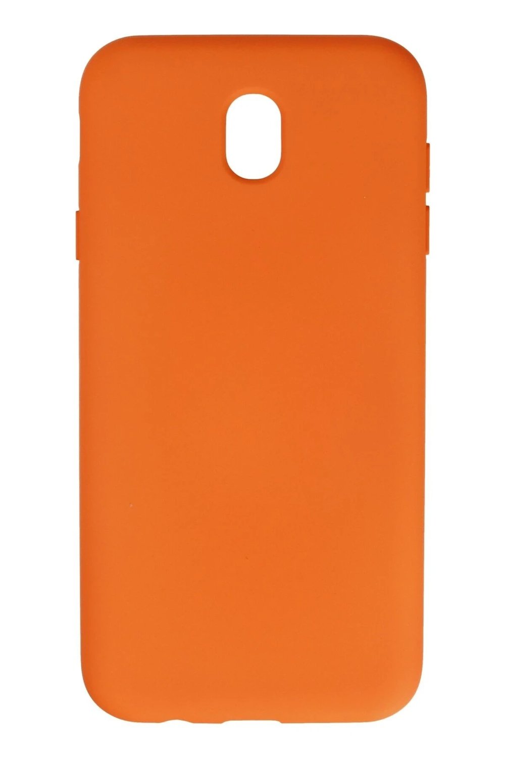 Mey İthalat®  Samsung Galaxy J7 Pro / J730 Kılıf Nano içi Kadife Silikon - Turuncu