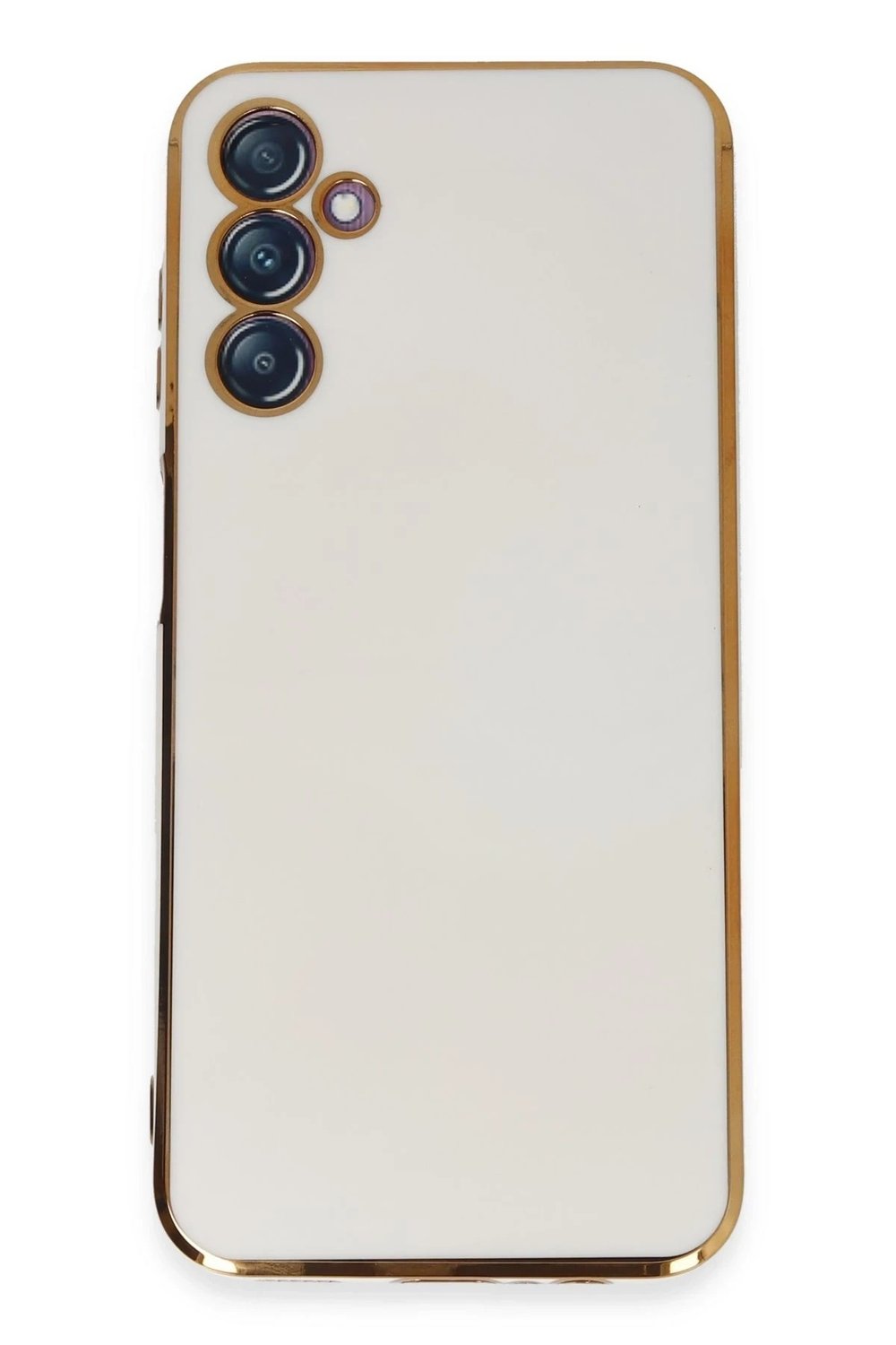 Mey İthalat®  Samsung Galaxy M14 5G Kılıf Volet Silikon - Beyaz