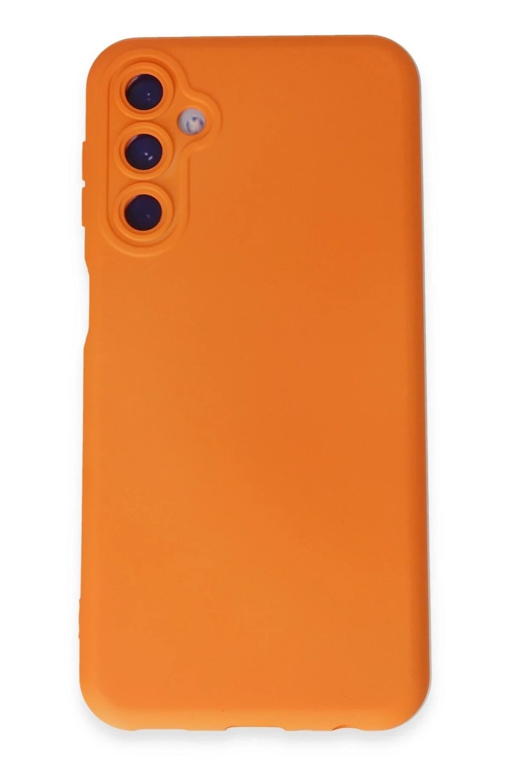 Mey İthalat®  Samsung Galaxy M14 5G Kılıf Nano içi Kadife Silikon - Turuncu
