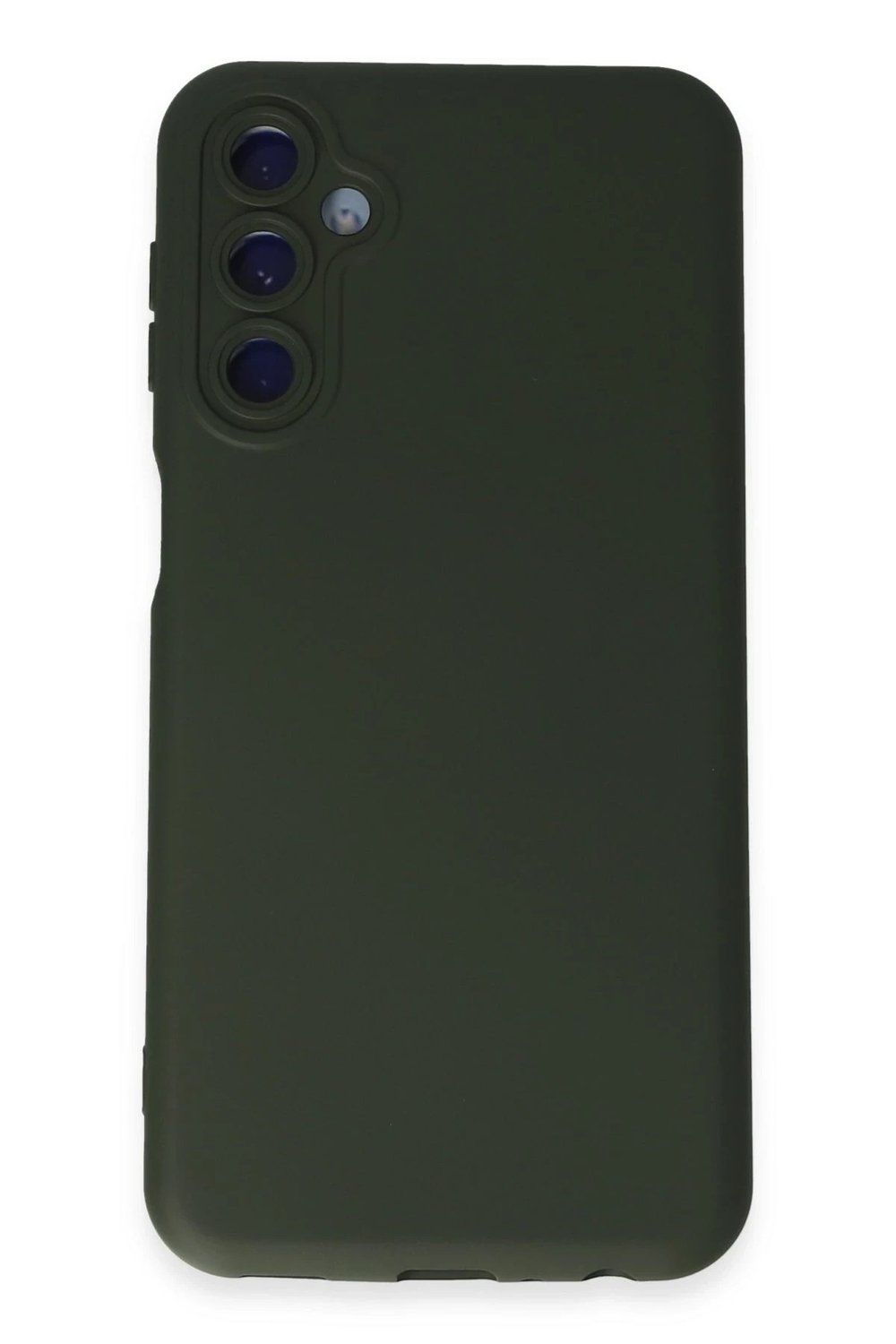Mey İthalat®  Samsung Galaxy M14 5G Kılıf Nano içi Kadife Silikon - Koyu Yeşil