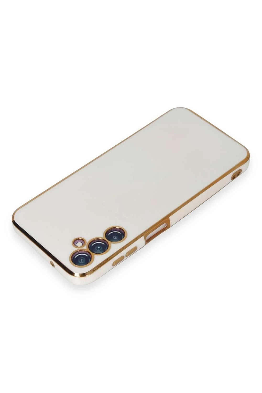 Mey İthalat®  Samsung Galaxy M14 5G Kılıf Volet Silikon - Beyaz