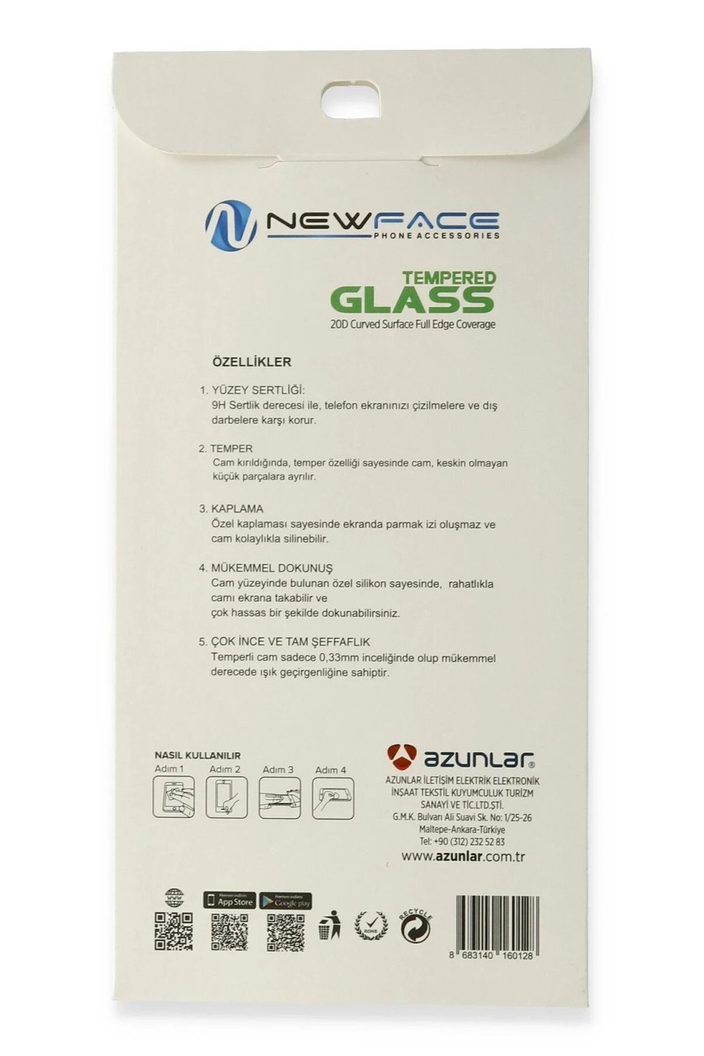 Mey İthalat®  Samsung Galaxy M23 20D Premium Cam Ekran Koruyucu