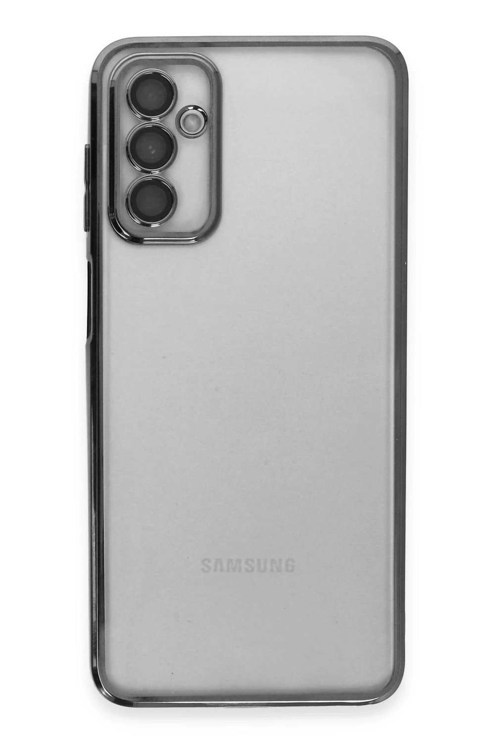 Mey İthalat®  Samsung Galaxy M23 Kılıf  Lensli Silikon - Siyah