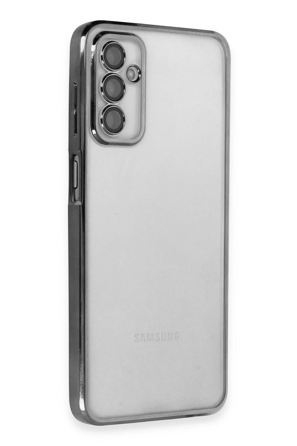 Mey İthalat®  Samsung Galaxy M23 Kılıf  Lensli Silikon - Siyah