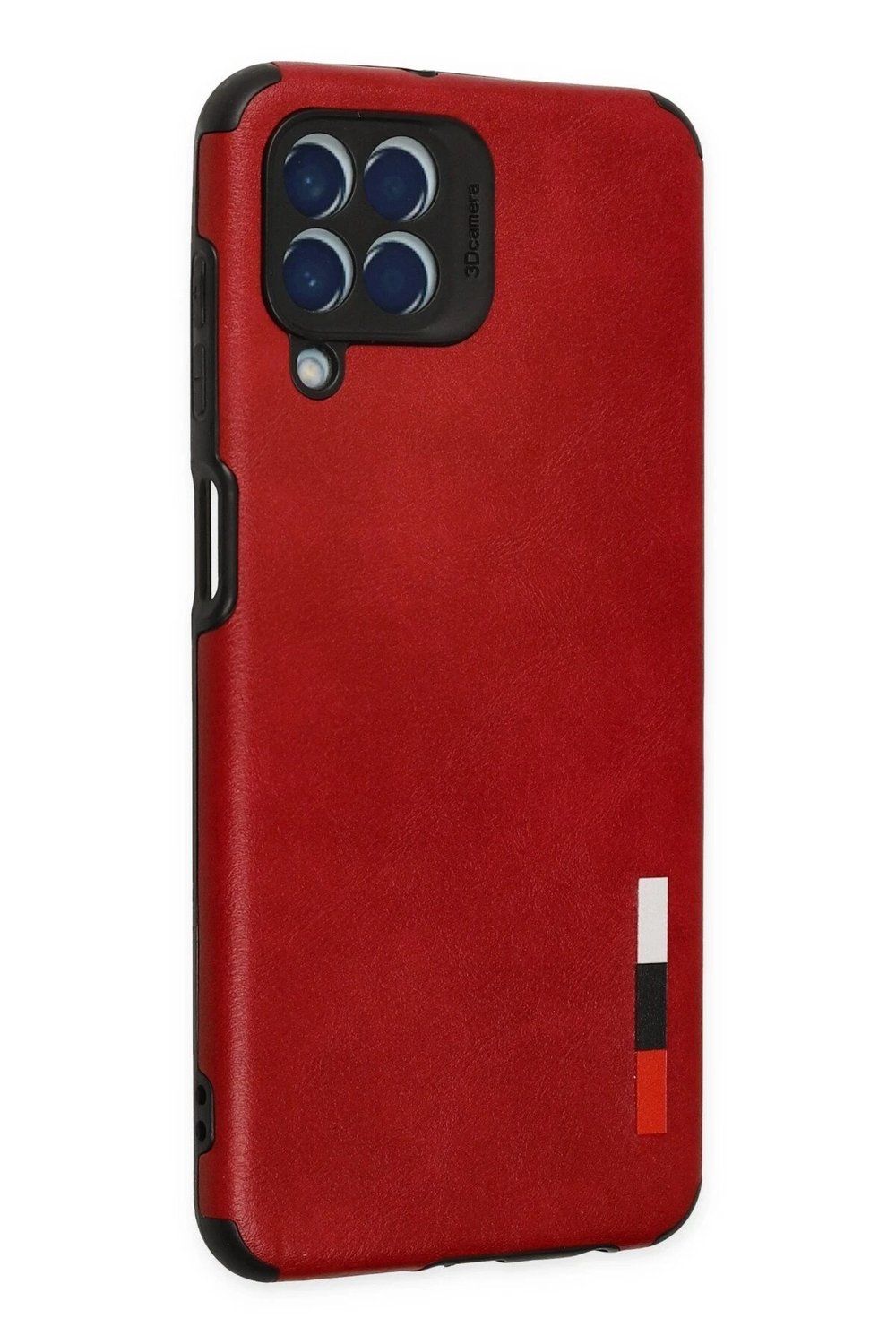 Mey İthalat®  Samsung Galaxy M33 Kılıf Loop Deri Silikon - Kırmızı