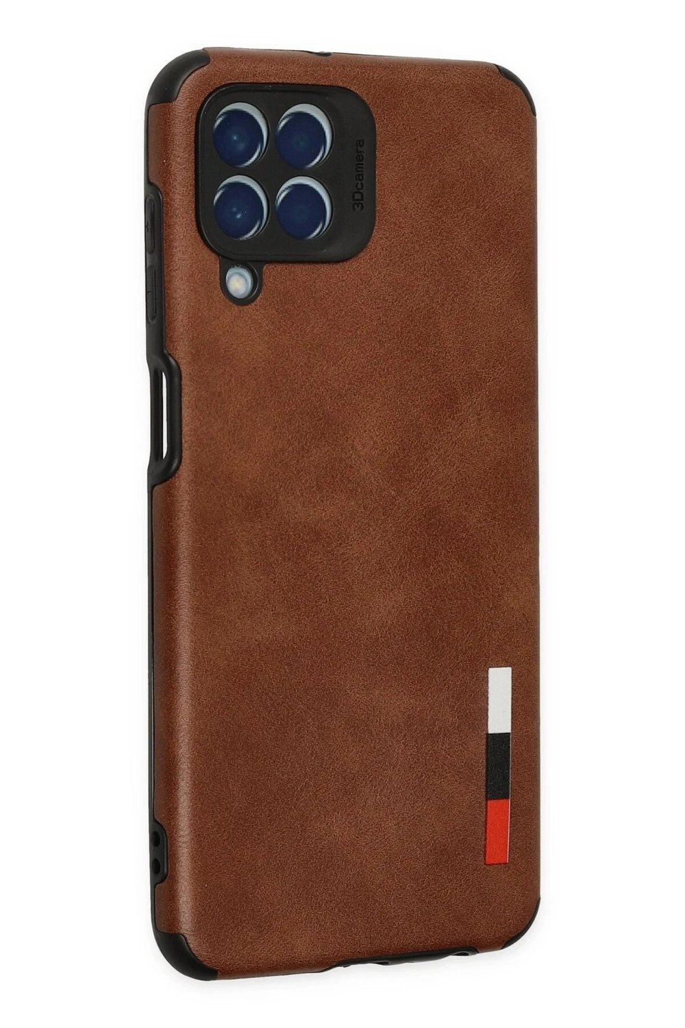 Mey İthalat®  Samsung Galaxy M33 Kılıf Loop Deri Silikon - Kahverengi