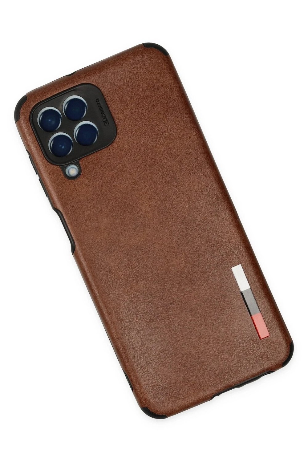 Mey İthalat®  Samsung Galaxy M33 Kılıf Loop Deri Silikon - Kahverengi