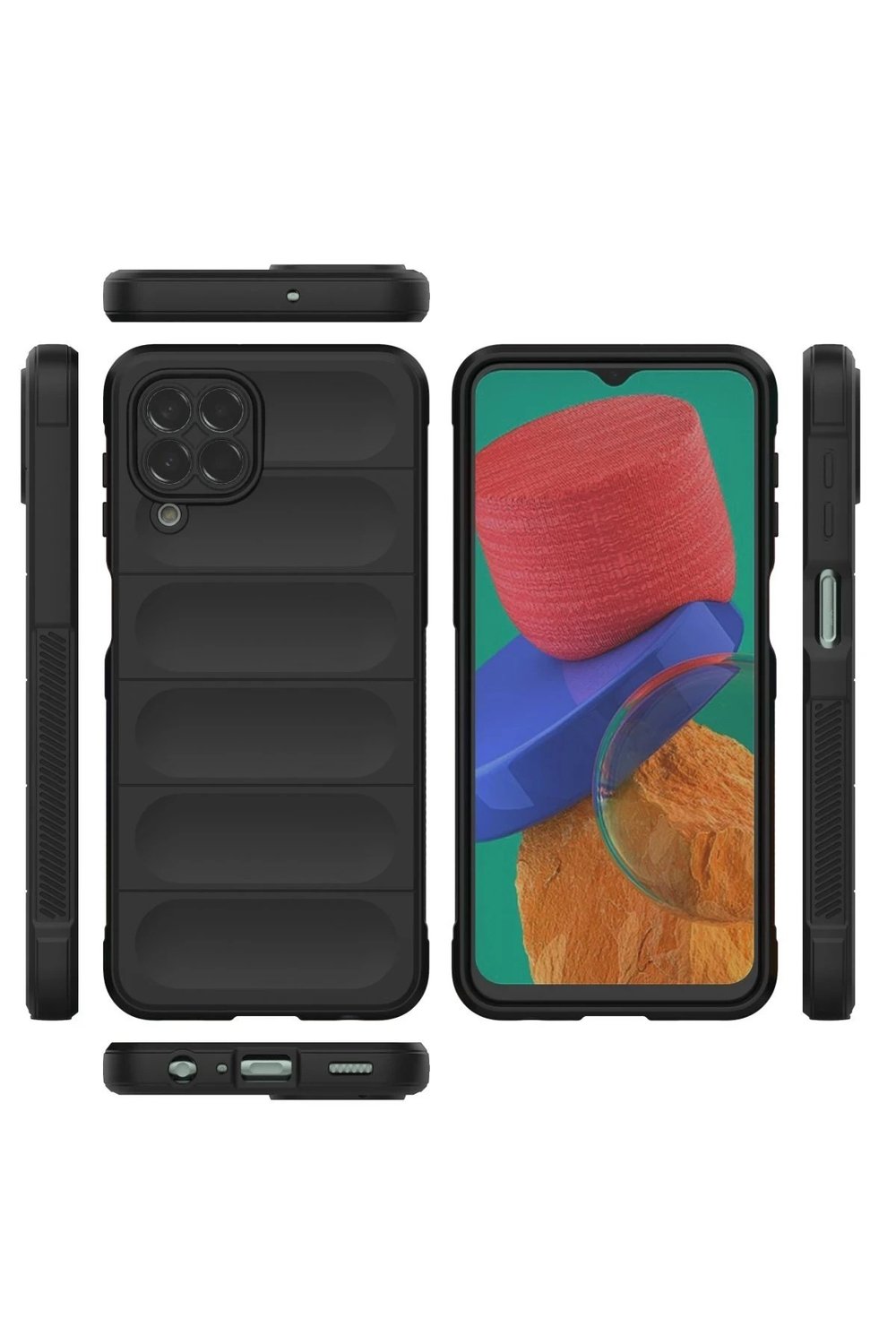 Mey İthalat®  Samsung Galaxy M33 Kılıf Optimum Silikon - Siyah