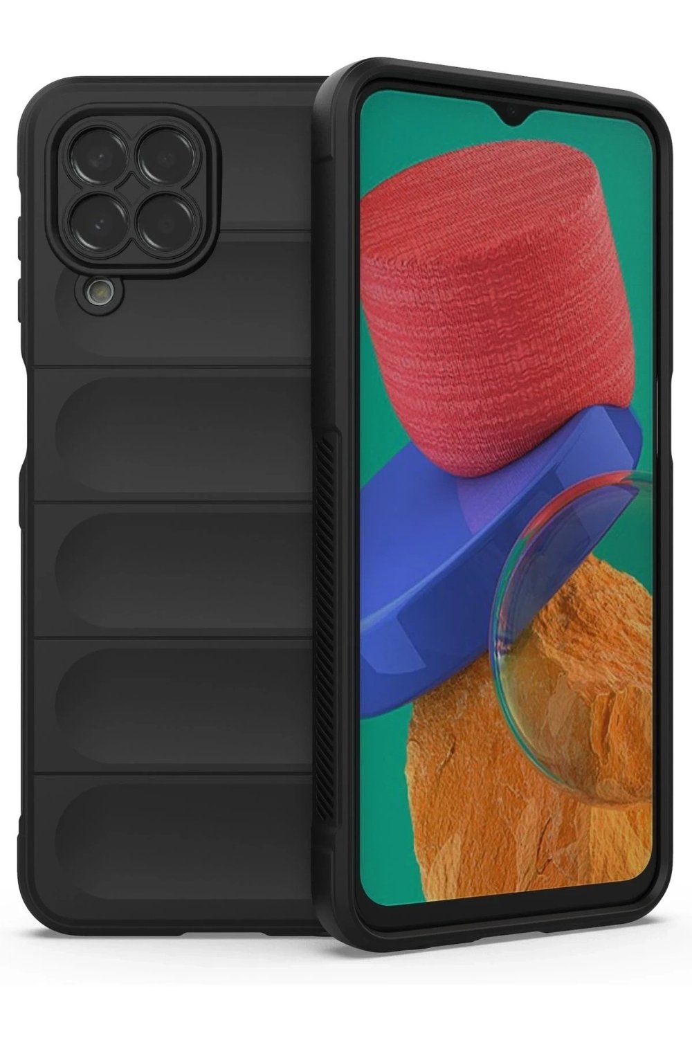 Mey İthalat®  Samsung Galaxy M33 Kılıf Optimum Silikon - Siyah