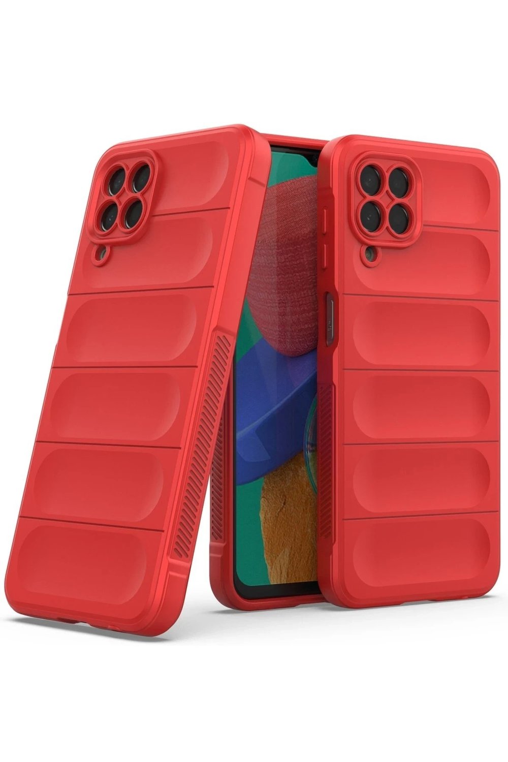 Mey İthalat®  Samsung Galaxy M33 Kılıf Optimum Silikon - Kırmızı