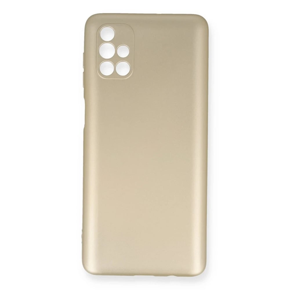 Mey İthalat®  Samsung Galaxy M51 Kılıf First Silikon - Gold