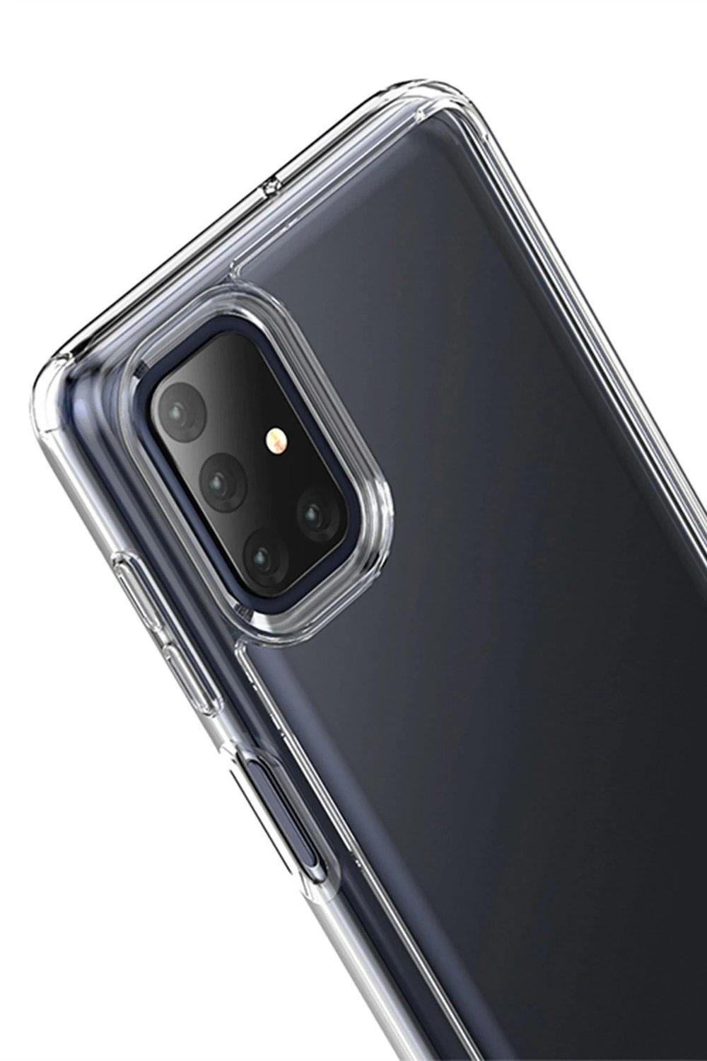 Mey İthalat®  Samsung Galaxy M51 Kılıf Lüx Şeffaf Silikon