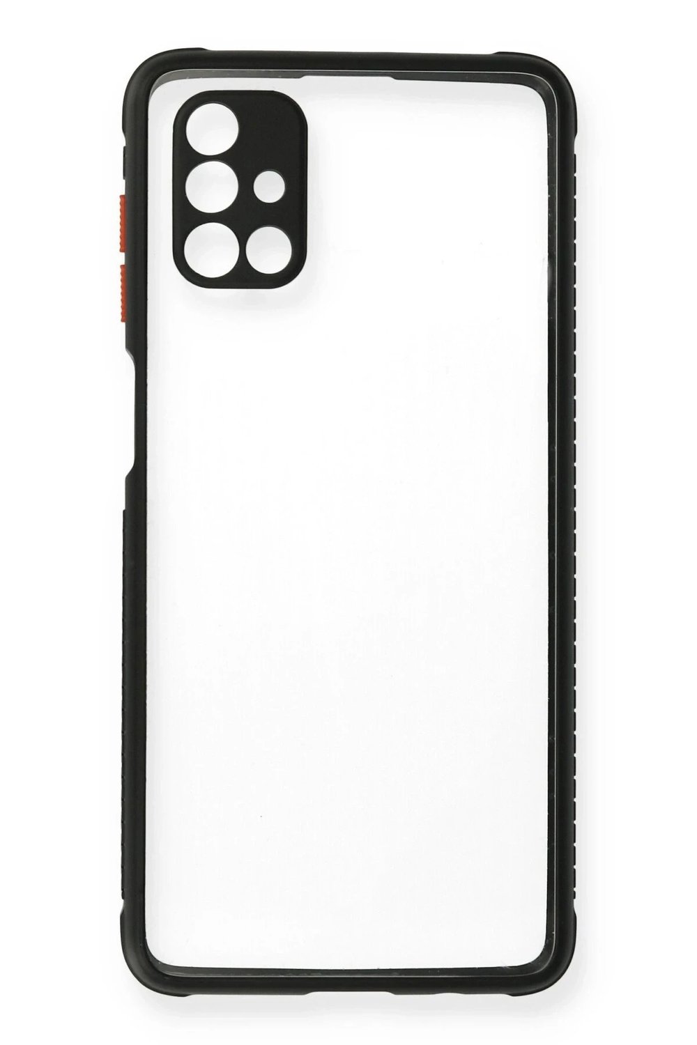 Mey İthalat®  Samsung Galaxy M51 Kılıf Miami Şeffaf Silikon - Siyah