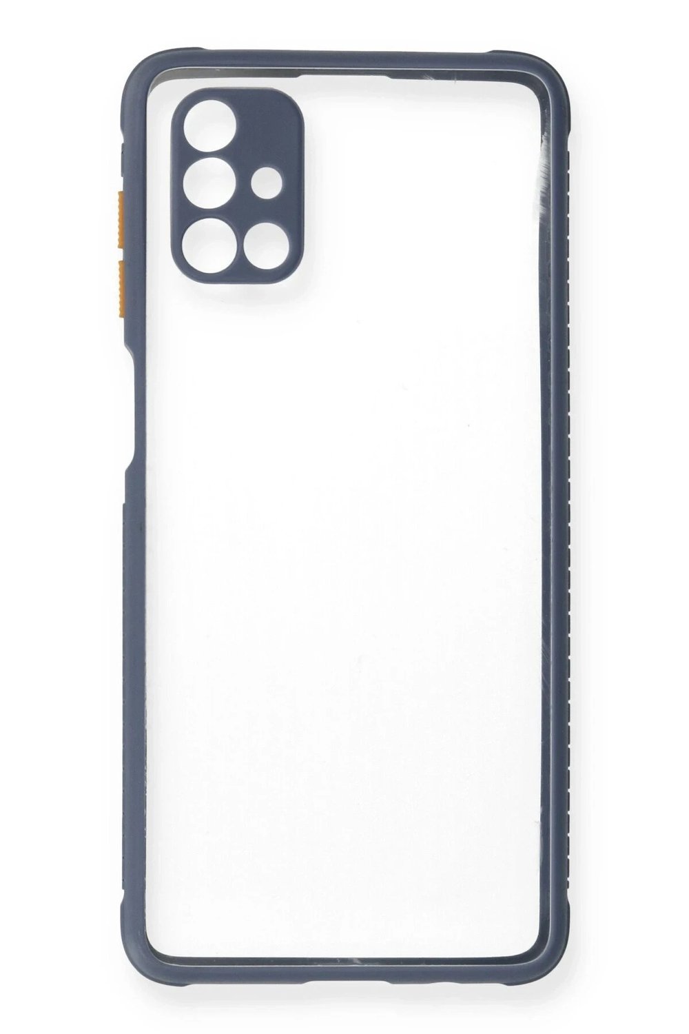 Mey İthalat®  Samsung Galaxy M51 Kılıf Miami Şeffaf Silikon - Gri