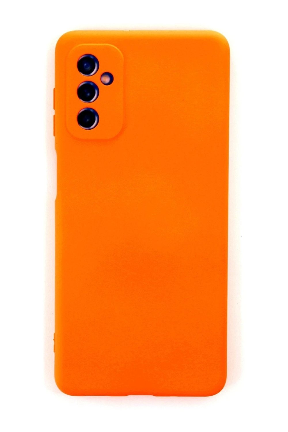 Mey İthalat®  Samsung Galaxy M52 5G Kılıf Nano içi Kadife Silikon - Turuncu
