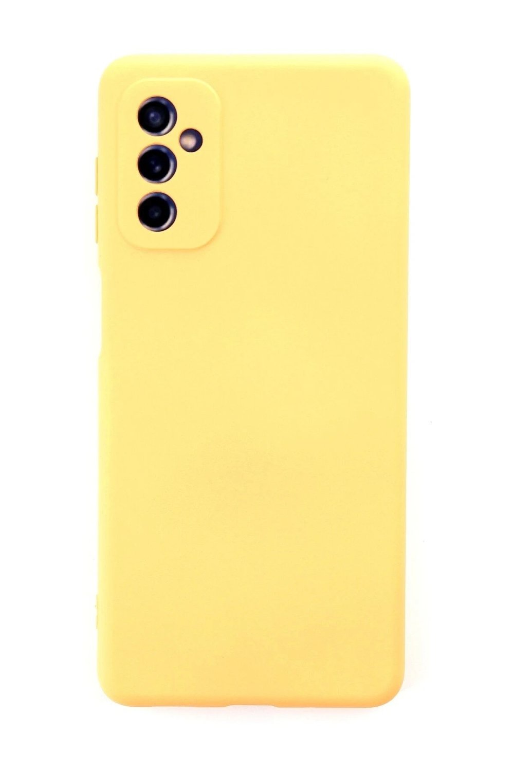 Mey İthalat®  Samsung Galaxy M52 5G Kılıf Nano içi Kadife Silikon - Sarı