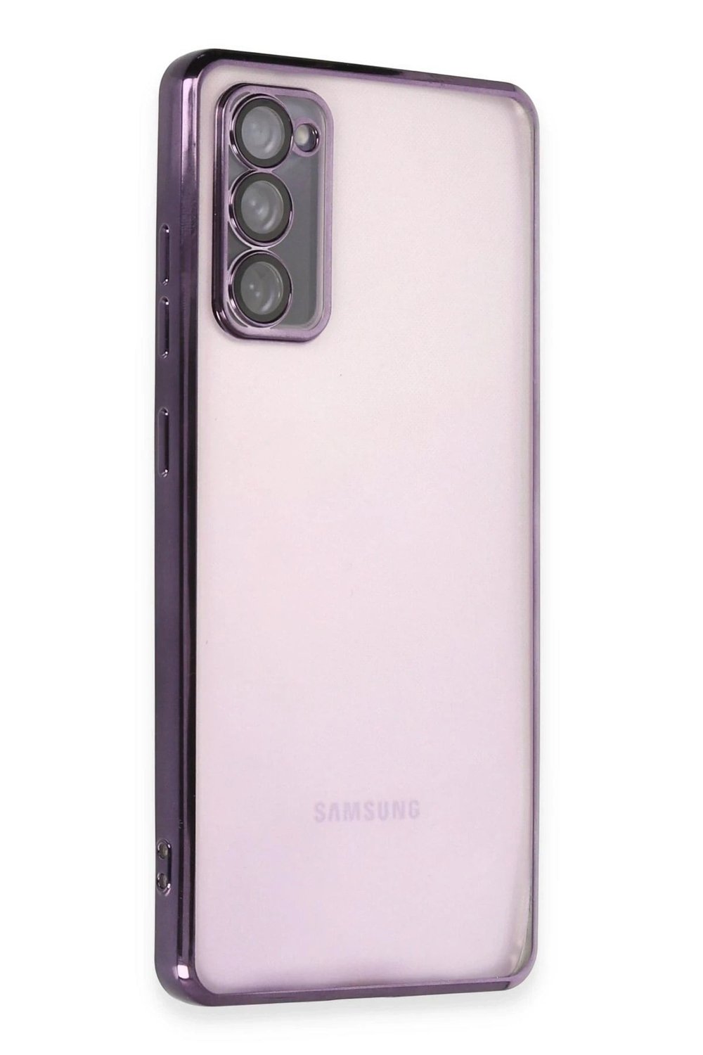 Mey İthalat®  Samsung Galaxy S20 FE Kılıf  Lensli Silikon - Mor