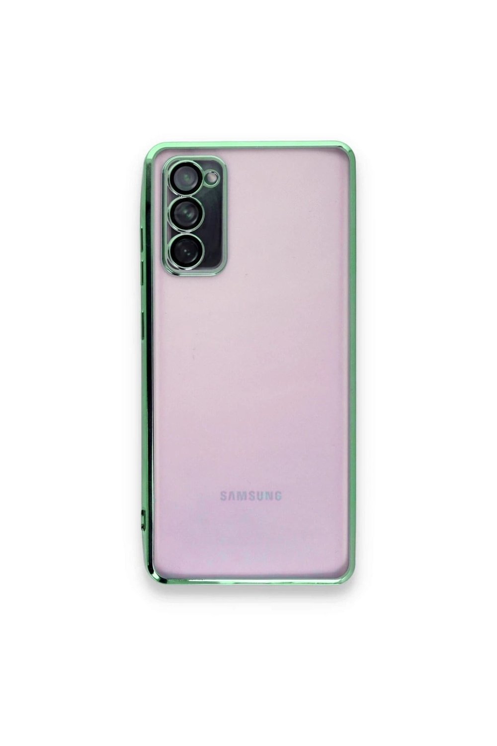 Mey İthalat®  Samsung Galaxy S20 FE Kılıf  Lensli Silikon - Yeşil