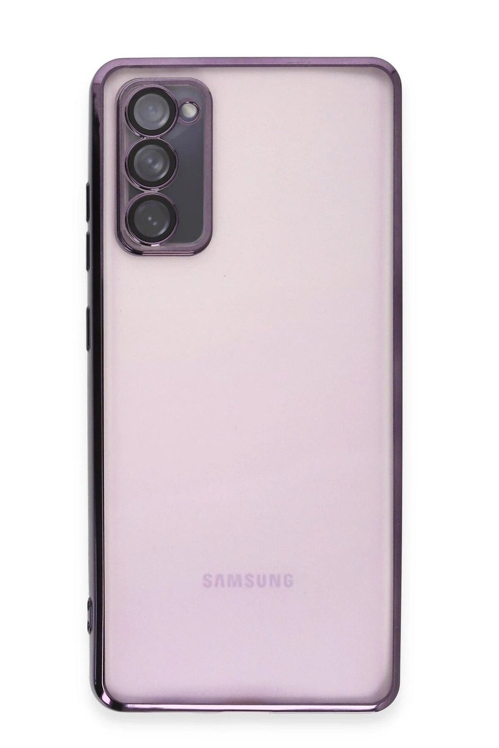 Mey İthalat®  Samsung Galaxy S20 FE Kılıf  Lensli Silikon - Mor