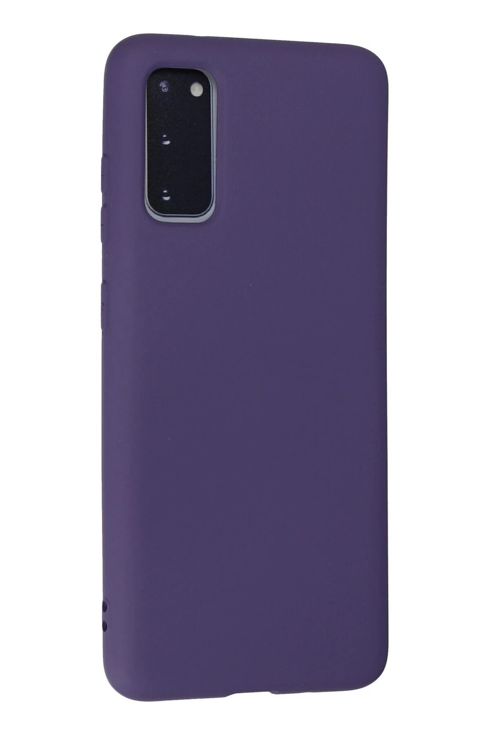 Mey İthalat®  Samsung Galaxy S20 Kılıf Nano içi Kadife Silikon - Mor