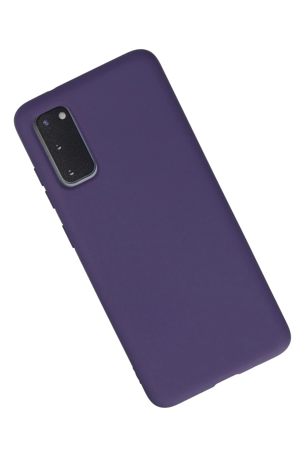 Mey İthalat®  Samsung Galaxy S20 Kılıf Nano içi Kadife Silikon - Mor