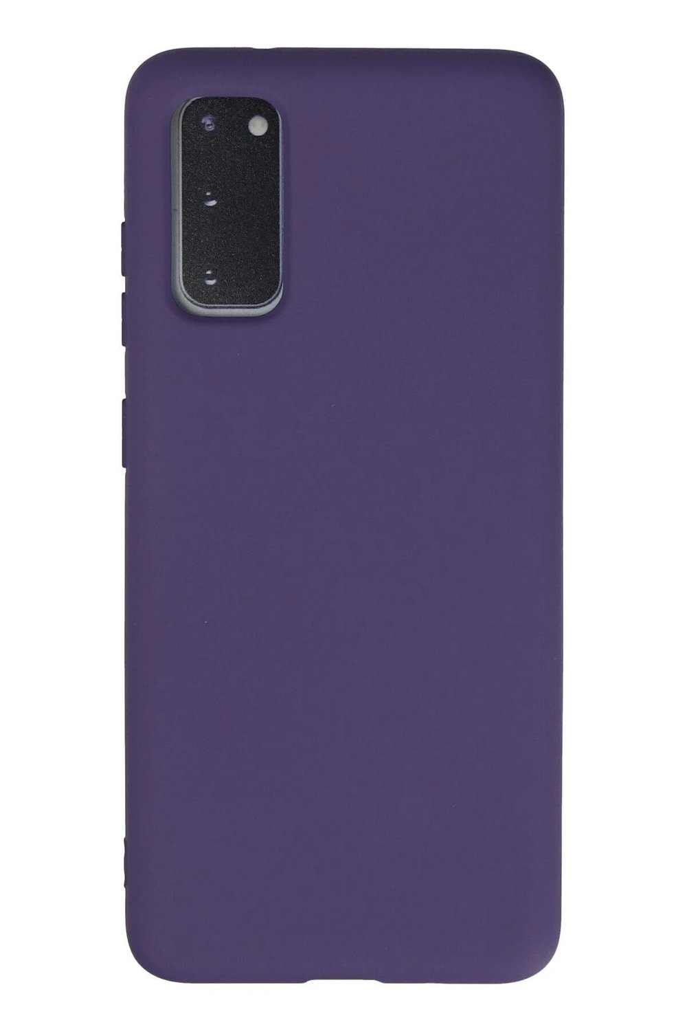 Mey İthalat®  Samsung Galaxy S20 Kılıf Nano içi Kadife Silikon - Mor
