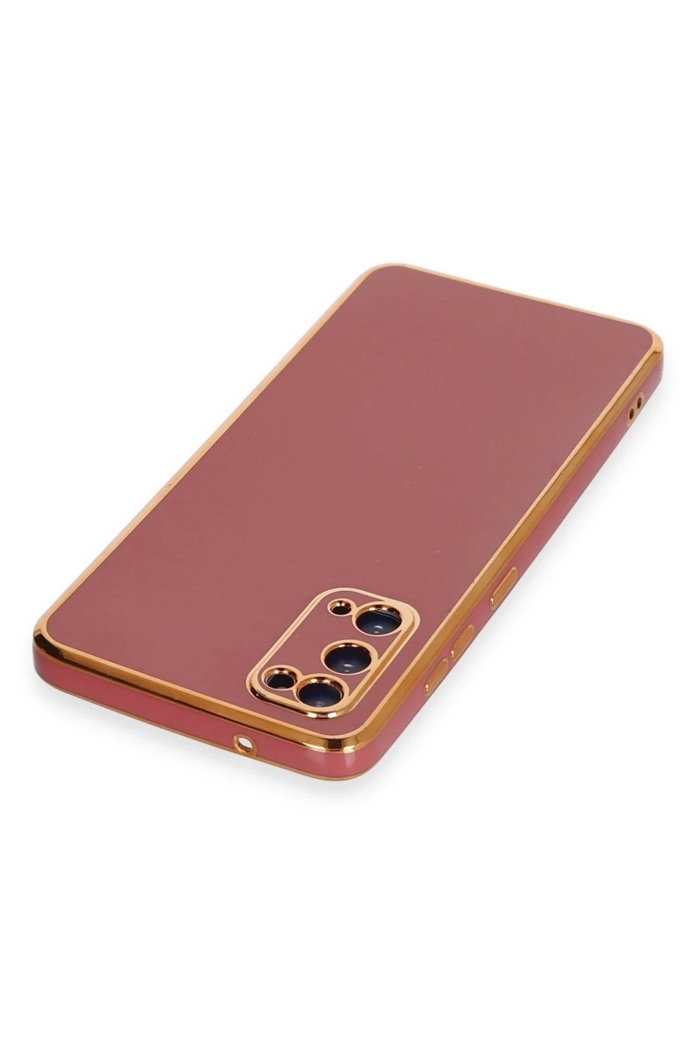 Mey İthalat®  Samsung Galaxy S20 Kılıf Volet Silikon - Kırmızı