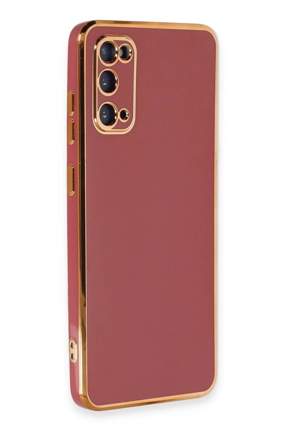 Mey İthalat®  Samsung Galaxy S20 Kılıf Volet Silikon - Kırmızı