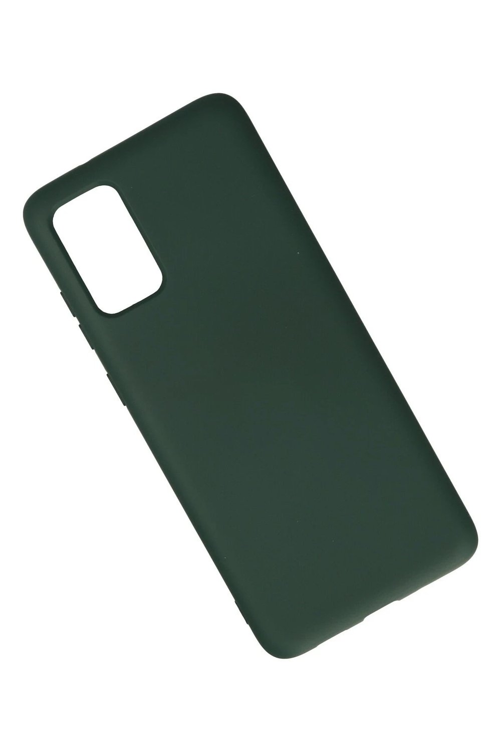 Mey İthalat®  Samsung Galaxy S20 Plus Kılıf Nano içi Kadife Silikon - Koyu Yeşil