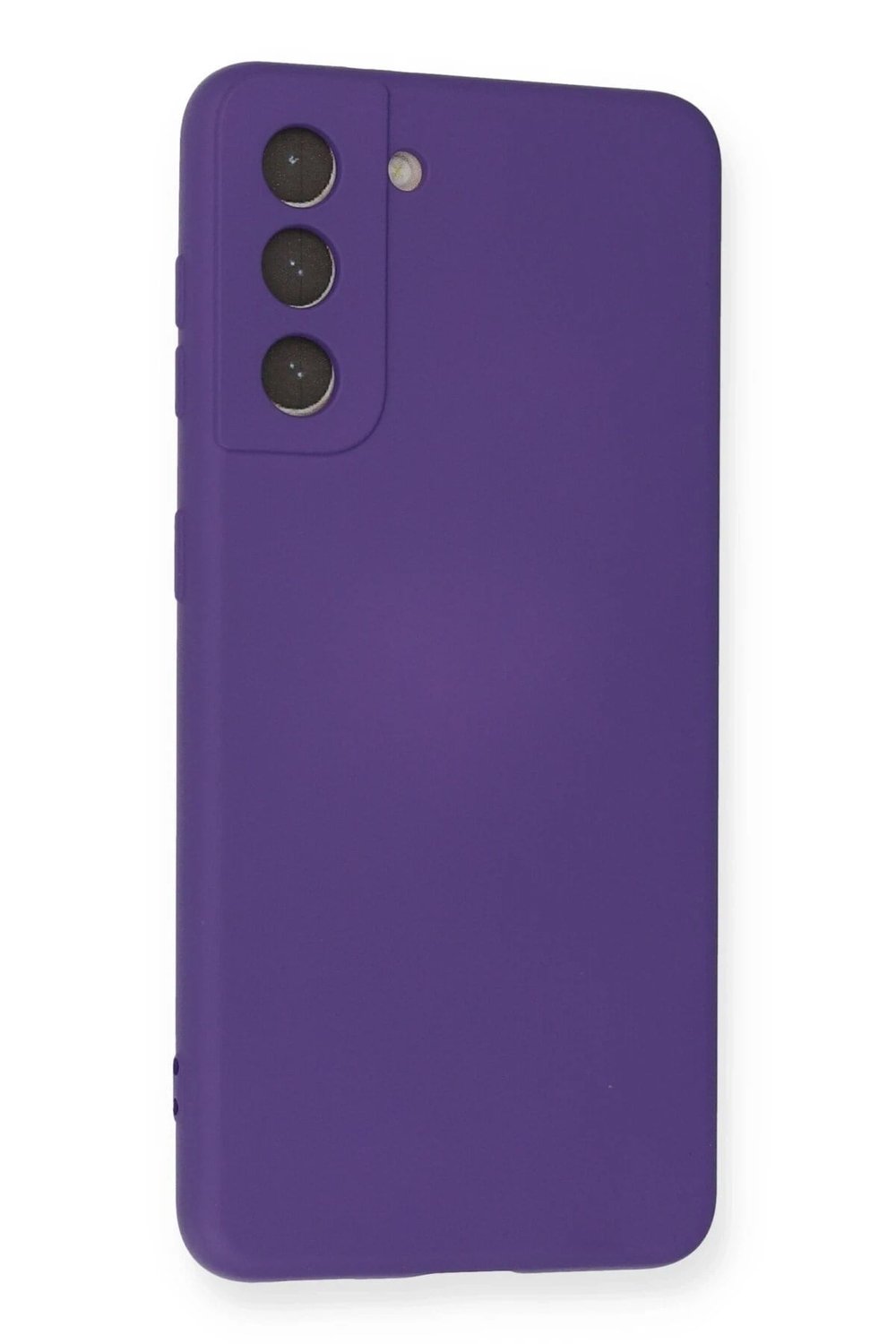 Mey İthalat®  Samsung Galaxy S21 Kılıf Nano içi Kadife Silikon - Mor
